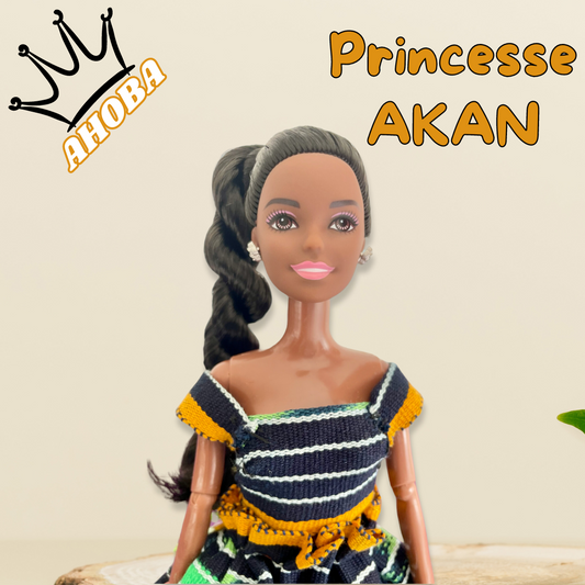 Ahoba - Poupée Africaine articulée collection Princesse Akan