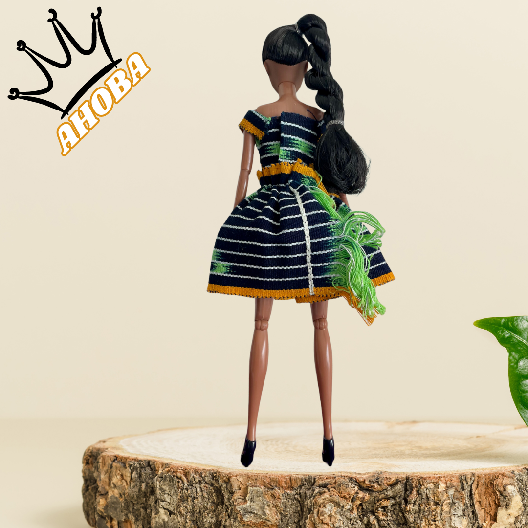 Ahoba - Jolie Poupée Africaine articulée de 30 cm