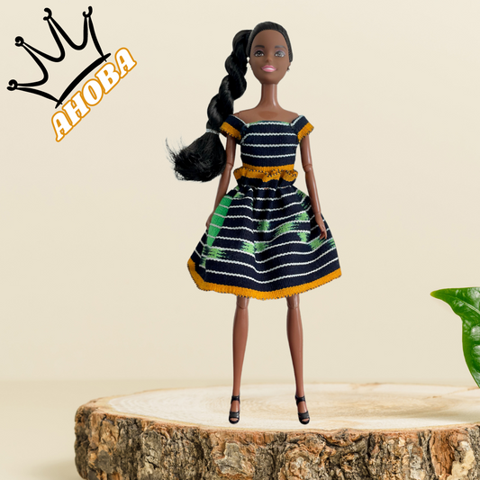 Ahoba - Poupée Africaine articulée collection Princesse Akan