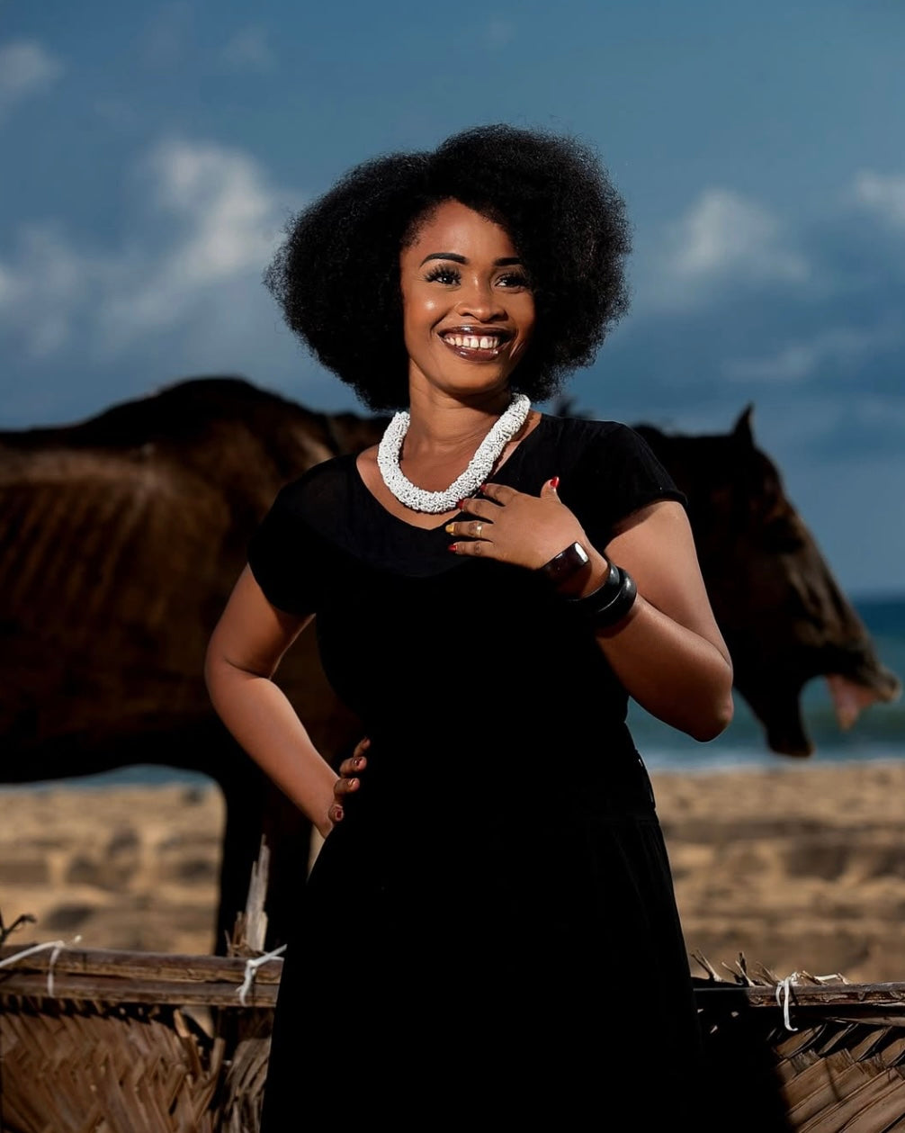 Collier de perle Africaines - Makoura