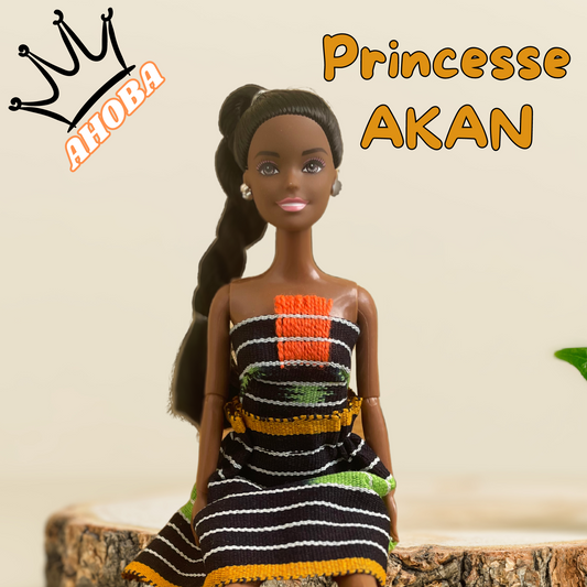 Ahoba - Jolie Poupée Africaine articulée de 30 cm